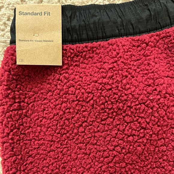 Nike Air Jordan Joggers Red Winter Sherpa Pants Taper - Picture 10 of 12